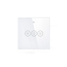 WiFi Smart Light Dimmer Switch RF433 Glass Touch Switch - White